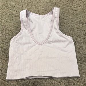 Light Purple Ribbed bra